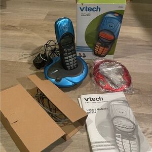VTech V Mix gz2334 2.4 GHz Single Line Cordless Phone blue